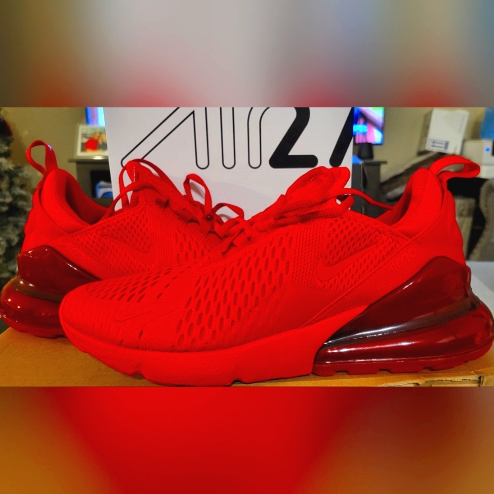 Air Max 270, University Red, Men's Size 9